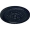 Ekena Millwork Palmetto Ceiling Medallion, Hand-Painted Midnight Dream, 11 1/2"OD x 1"P CM11PAMDF - alternate 5